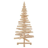 Christmas Trees with Stand Natural 120 cm Solid pine wood - Close-Up Angle