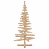 Christmas Trees with Stand Natural 120 cm Solid pine wood - Low Angle