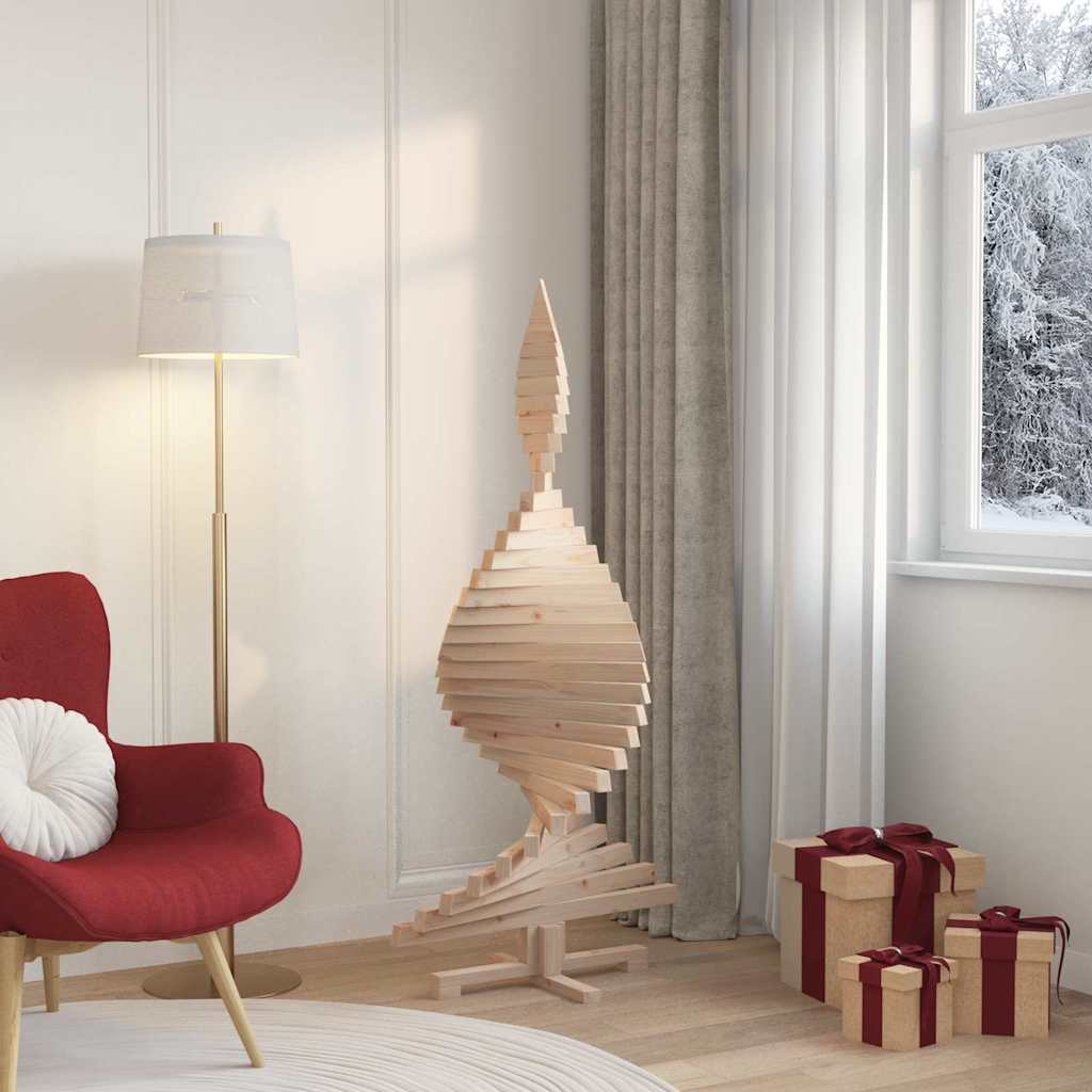 Christmas Trees with Stand Natural 150 cm Solid pine wood