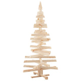 Christmas Trees with Stand Natural 150 cm Solid pine wood - Front View