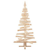 Christmas Trees with Stand Natural 150 cm Solid pine wood - Close-Up Angle