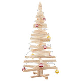 Christmas Trees with Stand Natural 150 cm Solid pine wood - Side View