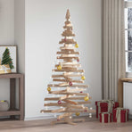 Christmas Trees with Stand Natural 180 cm Solid pine wood