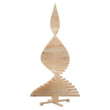 Christmas Trees with Stand Natural 180 cm Solid pine wood - Rear View