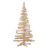 Christmas Trees with Stand Natural 180 cm Solid pine wood - Side View
