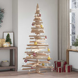 Christmas Trees with Stand Natural 210 cm Solid pine wood