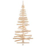 Christmas Trees with Stand Natural 210 cm Solid pine wood - Low Angle