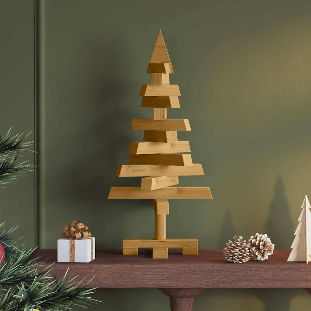 Christmas Trees with Stand Brown 60 cm Solid pine wood