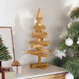 Christmas Trees with Stand Brown 60 cm Solid pine wood - Side View