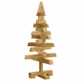 Christmas Trees with Stand Brown 60 cm Solid pine wood - Front View