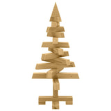 Christmas Trees with Stand Brown 60 cm Solid pine wood - Close-Up Angle