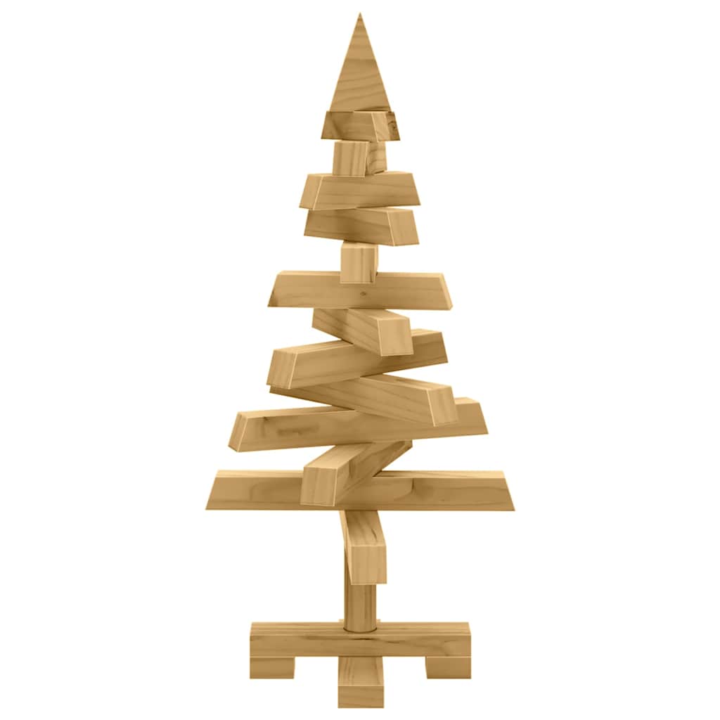 Christmas Trees with Stand Brown 60 cm Solid pine wood