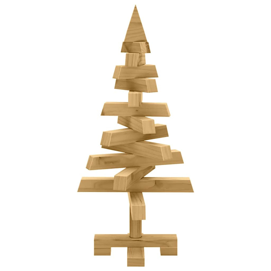 Christmas Trees with Stand Brown 60 cm Solid pine wood