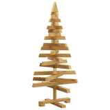 Christmas Trees with Stand Brown 90 cm Solid pine wood - Front View