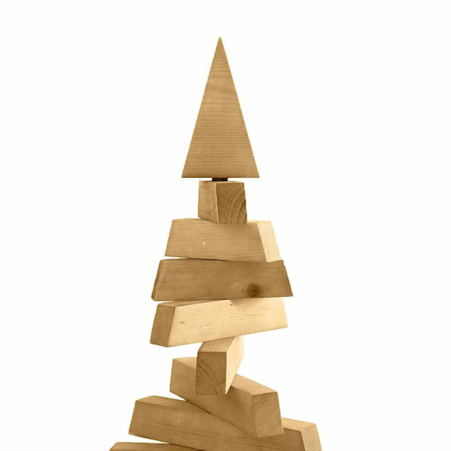 Wooden Christmas Tree KOTKA 120 cm Solid pine wood Brown