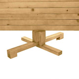 Christmas Trees with Stand Brown 120 cm Solid pine wood