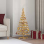 Wooden Christmas Tree KOTKA 120 cm Solid pine wood Brown