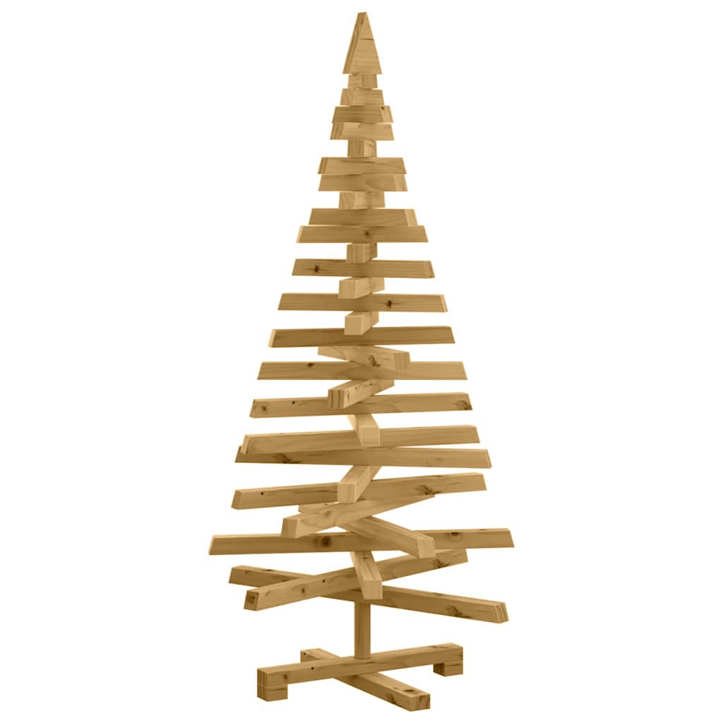 Christmas Trees with Stand Brown 120 cm Solid pine wood
