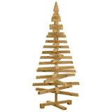 Christmas Trees with Stand Brown 120 cm Solid pine wood - Front View
