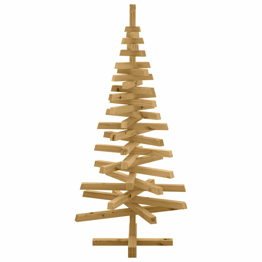 Wooden Christmas Tree KOTKA 120 cm Solid pine wood Brown