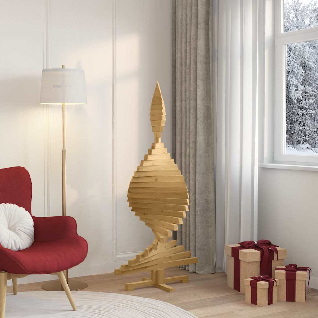 Christmas Trees with Stand Brown 150 cm Solid pine wood