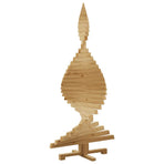 Wooden Christmas Tree KOTKA 150 cm Solid pine wood Brown