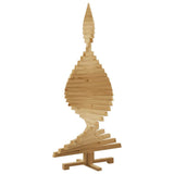 Christmas Trees with Stand Brown 150 cm Solid pine wood - Rear View