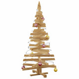 Christmas Trees with Stand Brown 150 cm Solid pine wood - Side View
