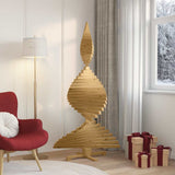 Christmas Trees with Stand Brown 180 cm Solid pine wood - Top-Down View