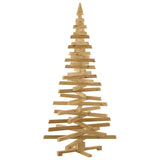 Christmas Trees with Stand Brown 180 cm Solid pine wood - Front View