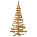 Wooden Christmas Tree KOTKA 180 cm Solid pine wood Brown