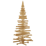 Christmas Trees with Stand Brown 210 cm Solid pine wood