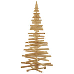 Wooden Christmas Tree KOTKA 210 cm Solid pine wood Brown