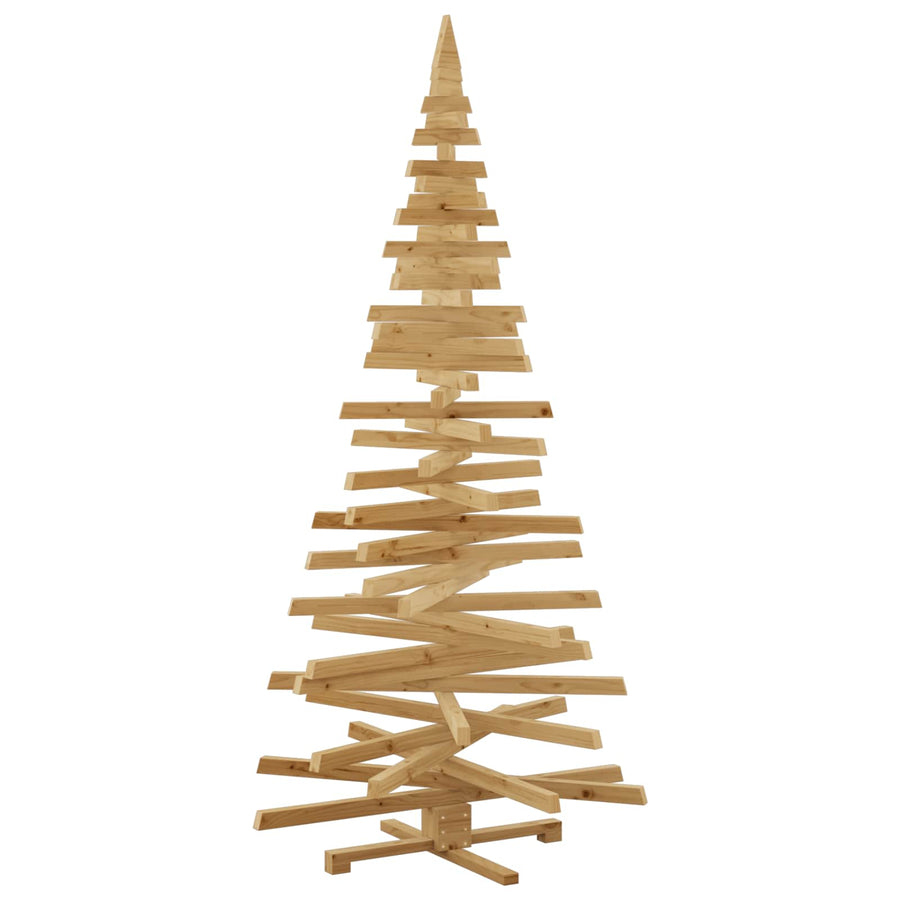 Wooden Christmas Tree KOTKA 210 cm Solid pine wood Brown