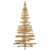 Christmas Trees with Stand Brown 210 cm Solid pine wood - Close-Up Angle