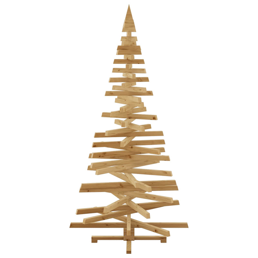 Wooden Christmas Tree KOTKA 210 cm Solid pine wood Brown