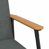 Armchair Dark Grey 59 x 75 x 78 cm Fabric - Low Angle