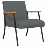 Armchair Dark Grey Fabric
