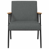 Armchair Dark Grey 59 x 75 x 78 cm Fabric - Top-Down View