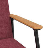 Armchair Wine Red Fabric - Low Angle