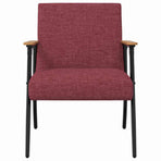 Armchair Wine Red Fabric