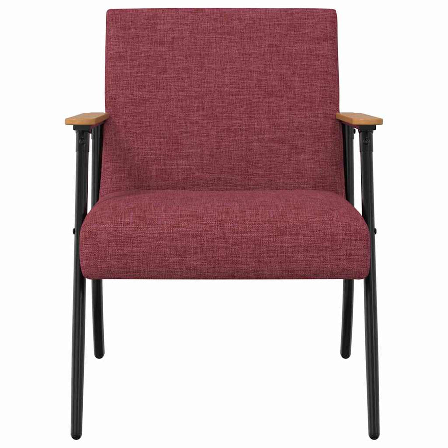 Armchair Wine Red Fabric