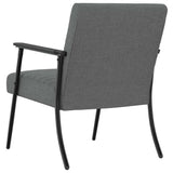 Armchair Dark Grey 59 x 75 x 78 cm Fabric - Rear View