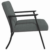 Armchair Dark Grey 59 x 75 x 78 cm Fabric - 45-Degree Angle