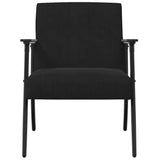 Armchair Black 59 x 75 x 78 cm Velvet - Top-Down View