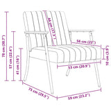 Armchair Black 59 x 75 x 78 cm Velvet - Extra Image