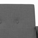 Armchair Dark Grey Fabric