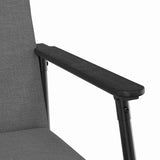 Armchair Dark Grey 59 x 75 x 78 cm Fabric - Low Angle