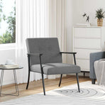 Armchair Dark Grey Fabric