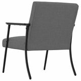 Armchair Dark Grey 59 x 75 x 78 cm Fabric - Rear View